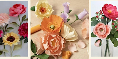 Imagen principal de Beginners Guide to Making Crepe Paper Flowers