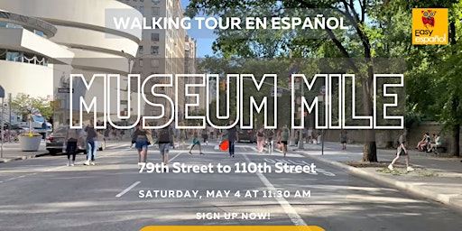 Imagem principal do evento Walking Tour in Spanish: NY Museum Mile - All levels are welcome!