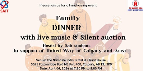 FAMILY DINNER BUFFET WITH LIVE MUSIC & SILENT AUCTION