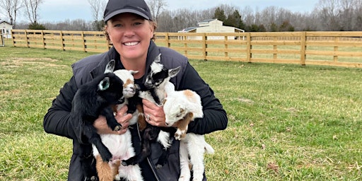 Imagem principal de Baby goat cuddles & bottle feeding