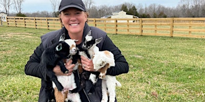 Baby goat cuddles & bottle feeding primary image