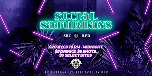 SOCIAL SATURDAYS primary image