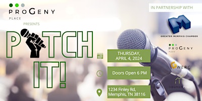 Imagen principal de Pitch It! presented by Progeny Place in partnership with Memphis Chamber