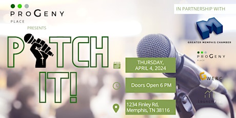Pitch It! presented by Progeny Place in partnership with Memphis Chamber