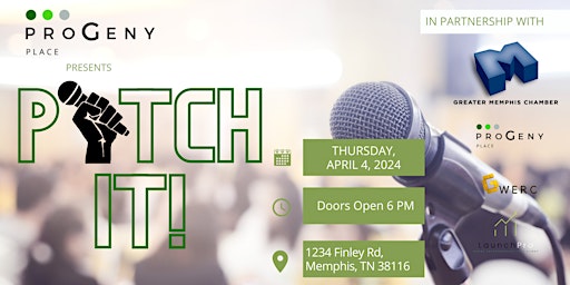 Pitch It! presented by Progeny Place in partnership with Memphis Chamber primary image