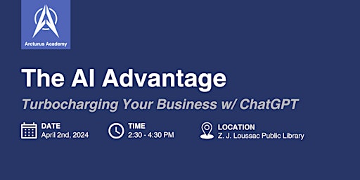 The AI Advantage: Turbocharging Your Business w/ ChatGPT primary image
