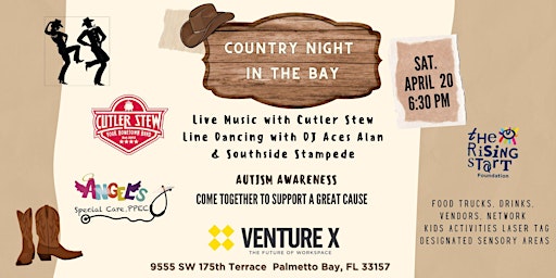 Imagen principal de Country Night Line Dance & Autism Awareness