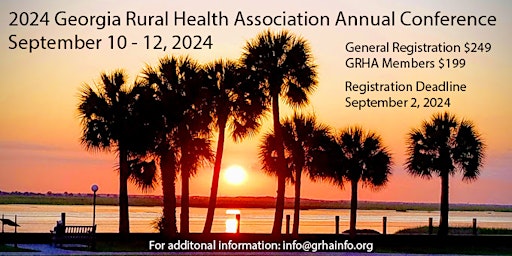 Primaire afbeelding van 2024 Georgia Rural Health Association Annual Conference