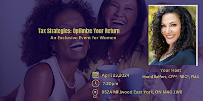 Tax Strategies: Optimize Your Return - An Exclusive Event For Women primary image