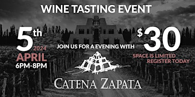 Catena Zapata Wine Tasting Event primary image