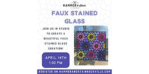 Imagen principal de 04.14.2024 (1pm) - Faux Stained Glass Workshop