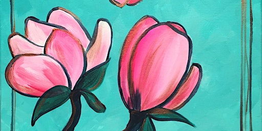 Pink Magnolias - Paint and Sip by Classpop!™ primary image