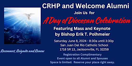 Primaire afbeelding van CRHP and Welcome Alumni-A Day of Diocesan Celebration