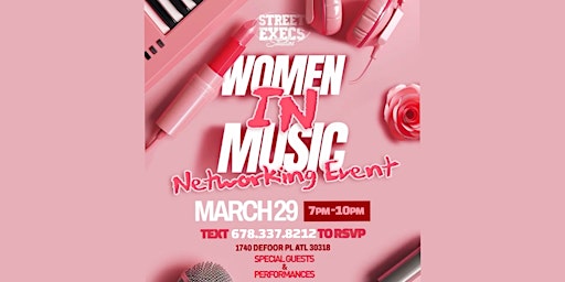 Primaire afbeelding van Street Execs Studios Presents: Women In Music Networking Event