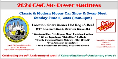 Hauptbild für Mo-Power Madness Car Show and Swap Meet