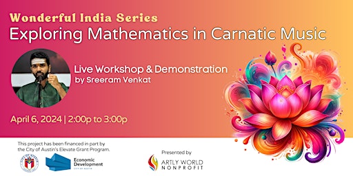 Imagen principal de Wonderful India Series: Exploring Mathematics in Carnatic Music