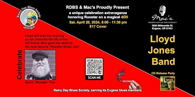 Imagem principal do evento Rooster Blues Celebration, featuring The Lloyd Jones Band