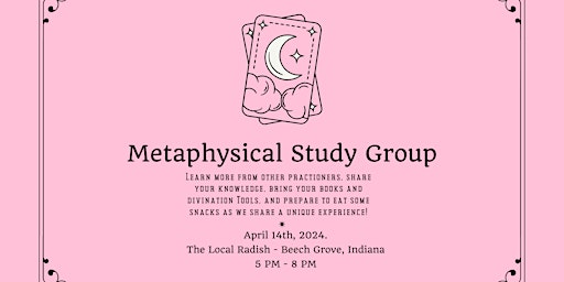 Primaire afbeelding van Metaphysical Study Group - April 14th