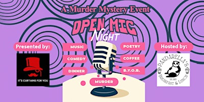 Image principale de Murder Mystery Dinner - Coffee Shop Open Mic Night