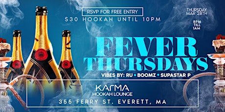 Fever Thursdays Free entry before 10pm Hip Hop RnB Reggae & more