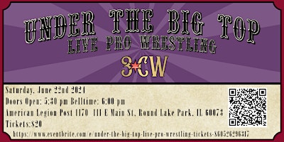 Immagine principale di Under the Big Top-Live Pro Wrestling! 