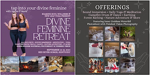 Imagem principal do evento Divine Feminine Retreat - Yoga, Meditation, Sound Bath, Nature,  Waterfalls