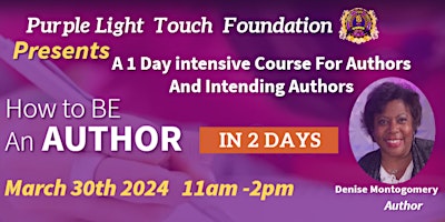 Image principale de A 1 Day intensive Course For Authors And Intending Authors