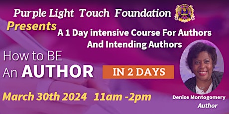 A 1 Day intensive Course For Authors And Intending Authors