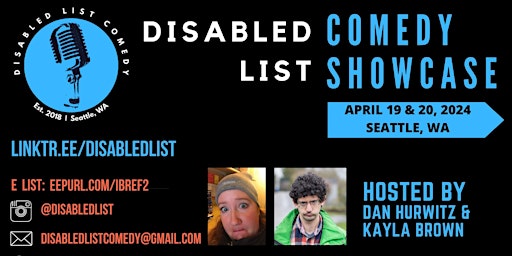 The Disabled List Comedy Showcase April 2024 primary image