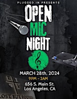 Imagen principal de PLUGGED IN - OPEN MIC NIGHT!