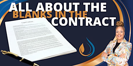 All About The Blanks In The Contract / Repair Proposal, Notification & Counters, Oh My!