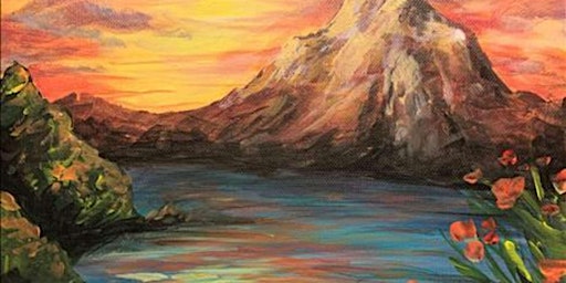 Image principale de Sunset Mountain Scenery - Paint and Sip by Classpop!™