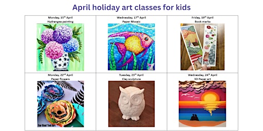 April Holiday art class for kids and teens  primärbild