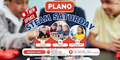 [FREE] STEAM Saturday: Crafts & Technology for Kids (6/22) Plano  primärbild