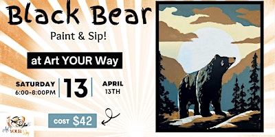 Black Bear Paint & Sip! primary image