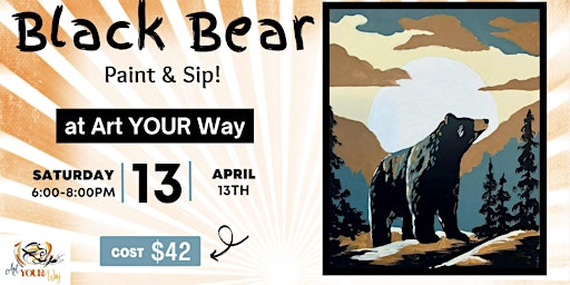 Image principale de Black Bear Paint & Sip!