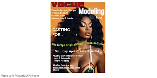Primaire afbeelding van Casting Call for Tampa Original Couture Fashion Show