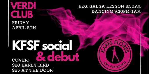 Hauptbild für KFSF Social and Debut 2024 (feat. Sabor de mi Cuba)