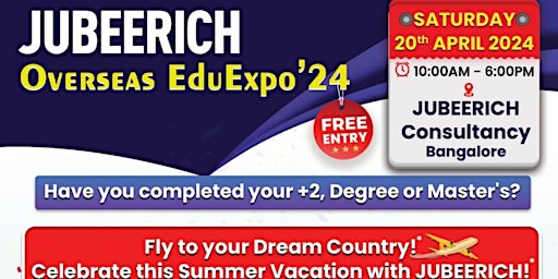 Imagem principal do evento Jubeerich Overseas Edu Expo 2024