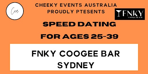 Sydney speed dating for ages 25-39s in Coogee by Cheeky Events Australia primary image