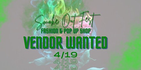 VENDOR SLOTS AVALIABLE:  Fashion & Pop- up Shop 4/19