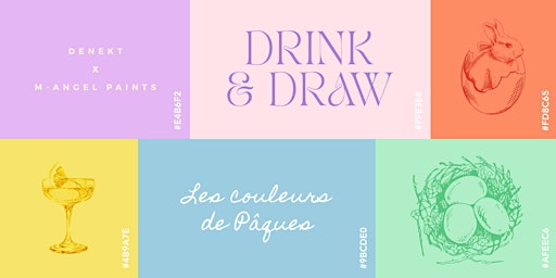 Imagem principal do evento Drink & Draw - Les couleurs de Pâques