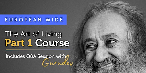 How to Meditate through breathing  with Gurudev at Art of Living workshop primary image