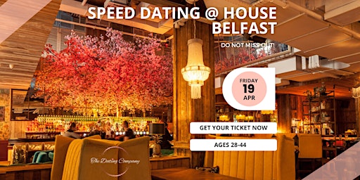 Primaire afbeelding van Head Over Heels @House Belfast (Speed Dating ages 28-44) SOLD OUT!
