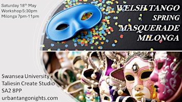 Primaire afbeelding van Welsh Tango FREE Tango Workshop and Masquerade Milonga