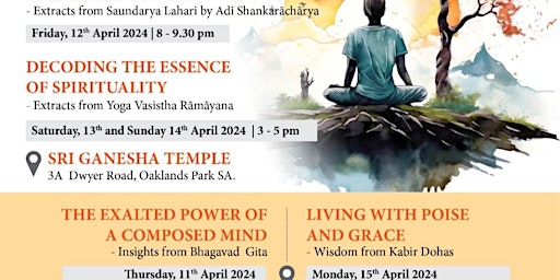 Spiritual Talks by Nilooferji in Adelaide “ The Alchemy of Auspiciousness- Insights from Vedas” primary image