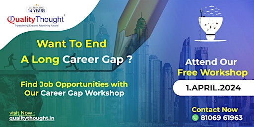Imagem principal de Free Workshop On Career Gap
