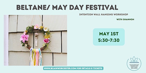 Immagine principale di Beltane/ May Day Intention Wall Hanging Wreath 