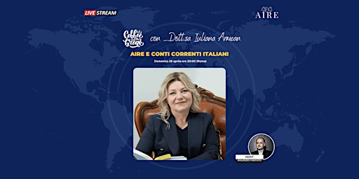 Imagem principal do evento Aire e conti correnti Italiani con la Dott.sa Iuliana Armean