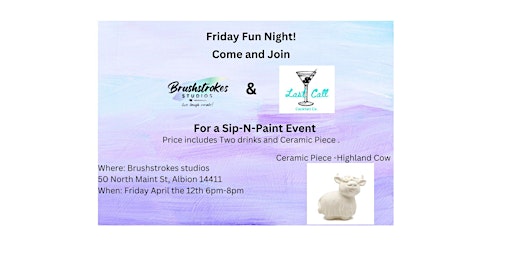 Sip-N-Paint with Brushstrokes Studios  primärbild